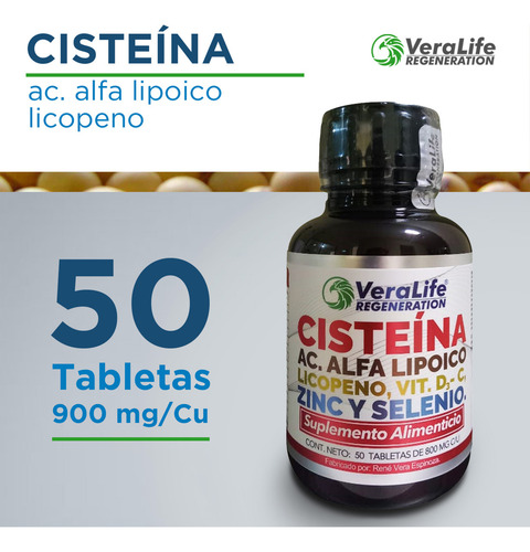 Cisteina, Ac Alfa Lipoico Multivitaminico 50 Tab -veralife Sabor Sin Sabor