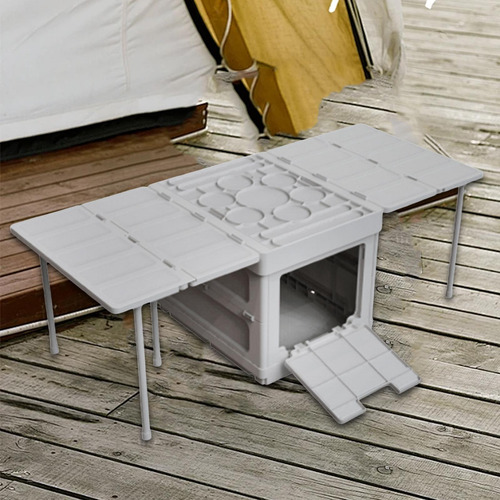 Organizador De Troncal De Automóvil Plegable, Mesa De Gris