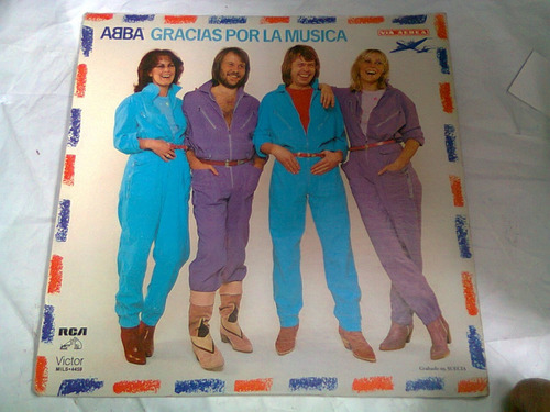 Abba Autografiado Gracias Por La Musica Lp Vinyl 33 Rpm