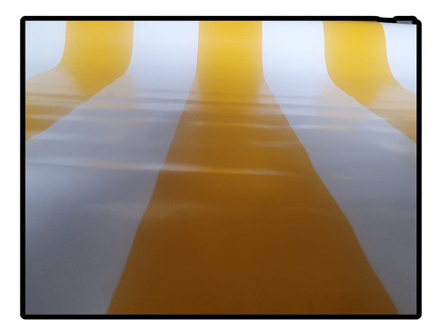 Mantel Ahulado Rayas Amarillas D 1.20m X 11m Z10