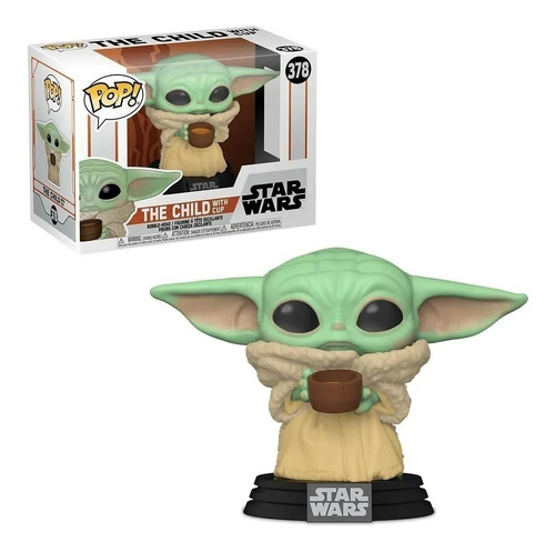 Funko Pop Star Wars Mandalorian 378 Yoda The Child With Cup