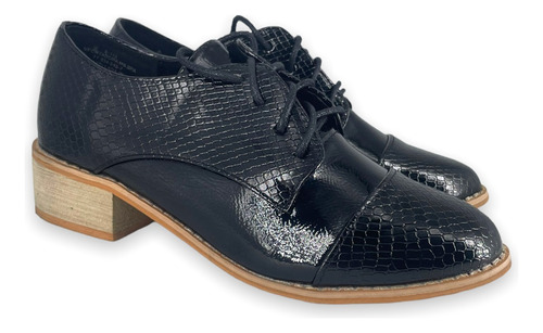 Imagen 8 de 8 de Oxford Zapatos Botines Mujer De Charol