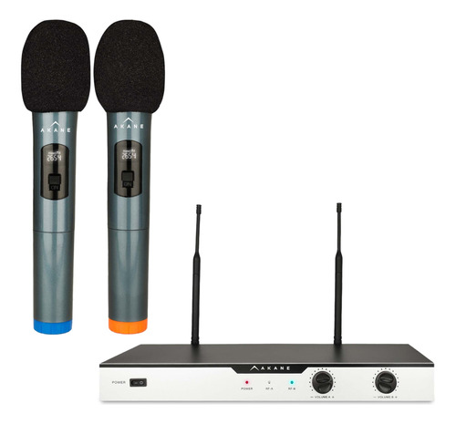 2 Microfonos Inalambricos Con Receptor Karaoke Conferencias