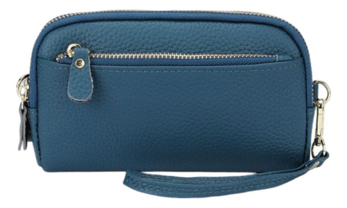 Cartera De Piel Auténtica, For Guardar El Teléfono, Práctic