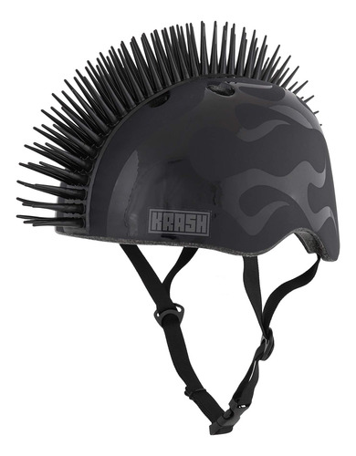 Bike Helmet Krash Mohawk Dazzle Green Led For Teen Unisex