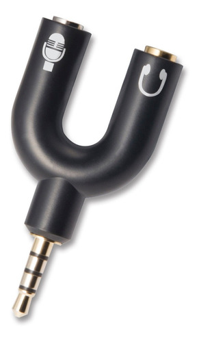 Adaptador Divisor Estereo Auxiliar 3.5mm Audifonos Microfono