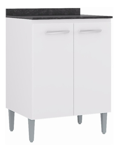 Mueble Inferior Cocina Bruna 2 Puertas Blanco