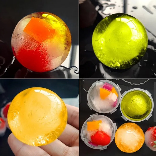 Molde Para Hielo Esfera De 15cm De Diametro Transparente
