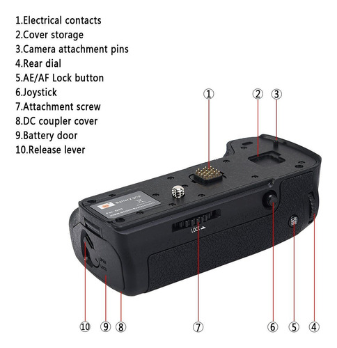 Battery Grip Dmw-bggh5 Para Panasonic Lumix Dmc-gh5 Dmc-gh5s