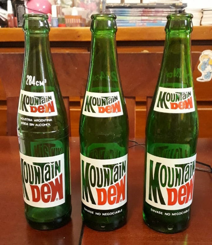 Botella Mountain Dew Industria Argentina Vintage Retro