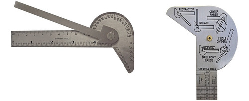 Multi Purpose Protractor Cuadrado Regla Centro Finder Divide