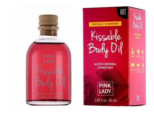 Aceite Intimo Besable Masajes Comestible Hot Pink Lady