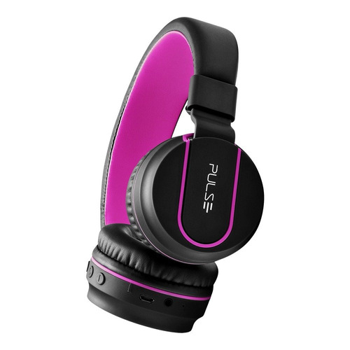 Headphone On Ear Multilaser/pulse Bluetooth Preto/rosa Ph216