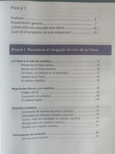 Física I Primer Semestre De Bachillerato