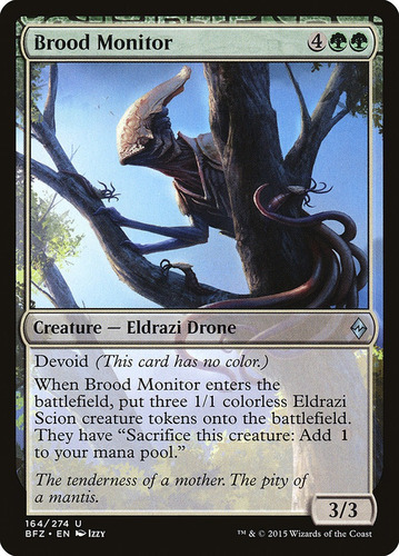 Carta Magic Brood Monitor Battle For Zendikar Mtg Bsas