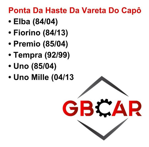 01 Presilha Ponta Haste Vareta Capô Tempra 1998 1999