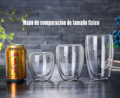 Taza De Té De Doble Capa De 80 Ml Taza De Café Transparente