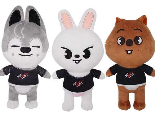 3pcs Juguetes De Peluche De Animales De Dibujos Animados Skz