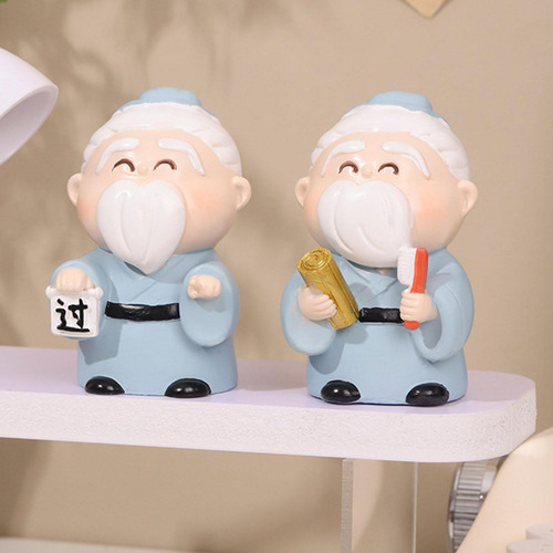 2 Estatua De Confucio, Linda Figura En Miniatura Para