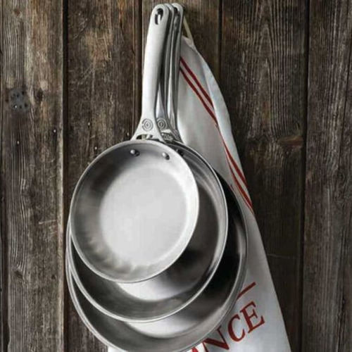 Frigideira Le Creuset Rasa Signature 3-ply Em Aço Inox 24cm