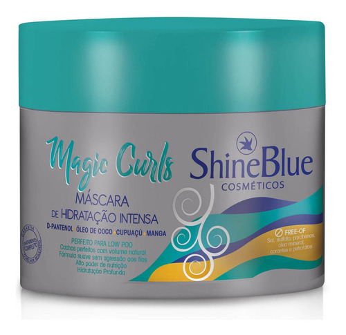 Máscara Shine Blue Magic Curls 315g