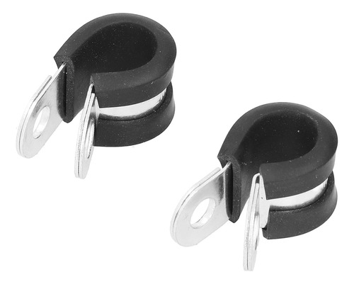 Abrazadera De Goma Tipo R, 20 Piezas, De Acero Inoxidable, D