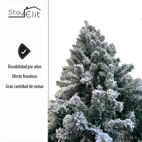 Imagen 3 de 8 de Árbol De Navidad Pino Estilo Nevado Navideño 1.90 M