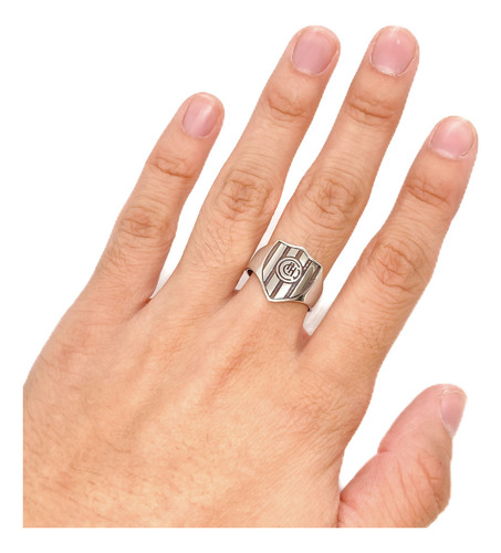 Anillo Escudo Equipo FĂștbol Argentina Chacarita Juniors A - Chico Plata 925
