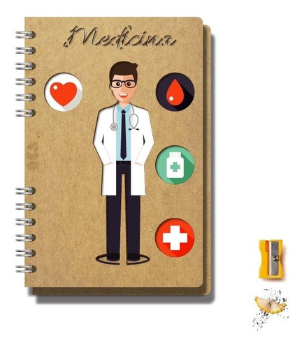 Imagen 1 de 5 de Libreta Personalizada Doctor Medicina Médico Regalo