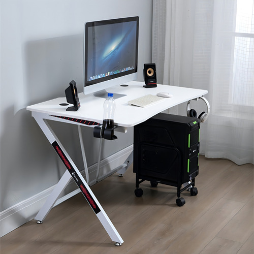 Nextep escritorio gamer base metalica Ne-654n color blanco