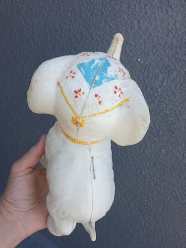 Antiguo Elefante Muñeco Plastico Inflado Alcancia (Usado)