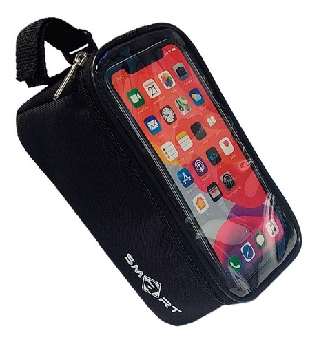 Bolso Porta Celular Delantero Bicicleta Manillar Y Cuadro