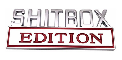 Shitbox Edition Emblem Sticker Car Badge For Ram Gmc Chevy C