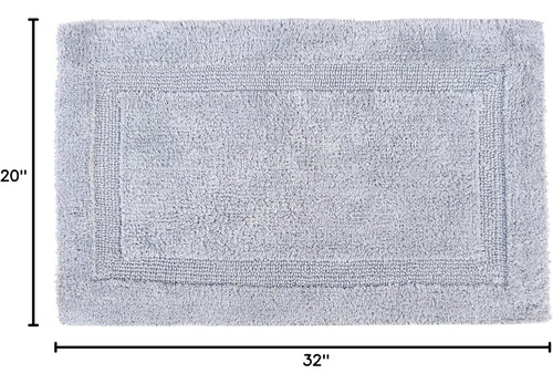 Alfombra De Baño Reversible 20 X 32 Pulgadas 100% Algodón An