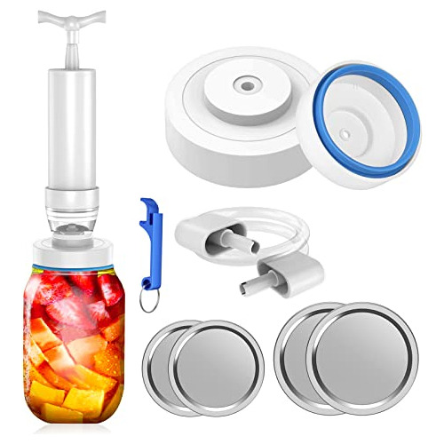Mason Jar Vacuum Sealer, Food Saver Jar Sealer Kit With...