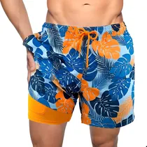 Comprar Shorts Playa Pantalón Short Traje De Baño Hombre Bañadores