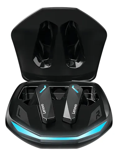 Fone Sem Fio Lenovo Gm2 Pro 5.3 Bluetooth - Touch - Gamer Preto Luz Azul