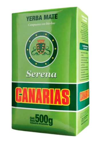 Yerba Mate Canarias Serena 500gr 100% Natural Original
