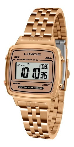 Relogio Lince Feminino Sdrh041l Bxrx Digital Rose Qudrado