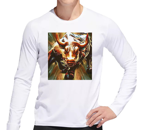 Remera Hombre Ml Toro Wall Street Finanzas Inversiones M5