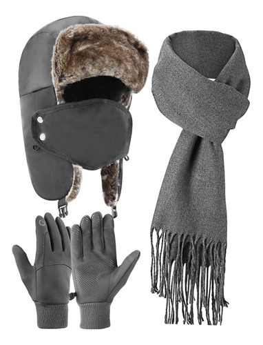 Juego De Sombreros, Bufandas E Guantes Impermeables De Invie