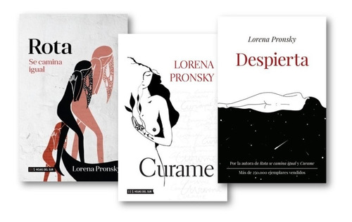 * Combo 3 Libros Lorena Pronsky Rota + Curame + Despierta *
