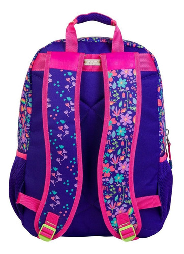 Imagen 3 de 4 de Mochila Escolar Grande Niña Happy Girl Chenson Con Borlas