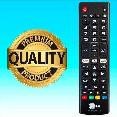 Imagen 3 de 10 de Control Remoto LG Smart Tv Con Netflix Amazon + Funda Y Pila