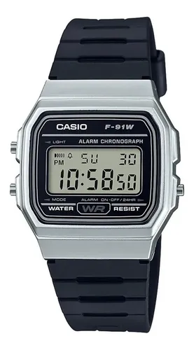 Correa de Reloj Casio Original Caucho Negro F-105W-1A