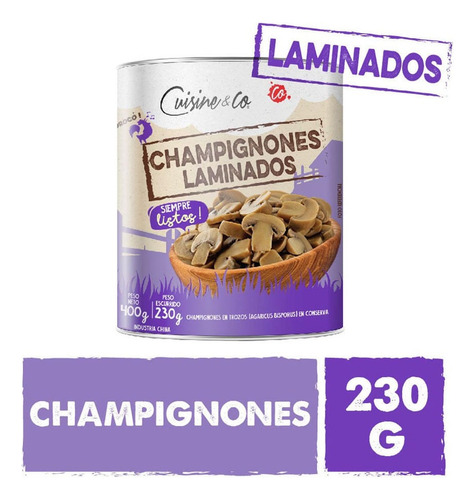 Champignones Laminados Cuisine & Co. 230 Gr