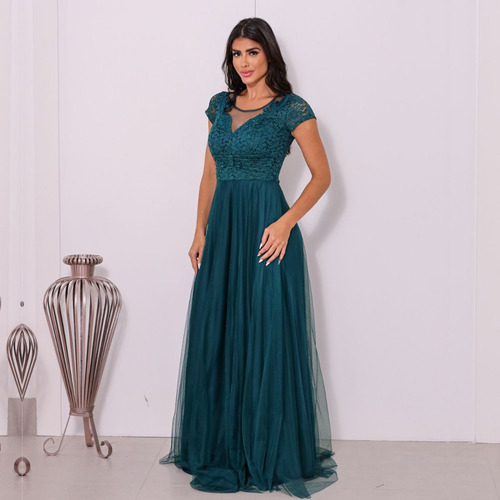 Vestido Festa Marsala Ombro A Ombro - Madrinha Luxo