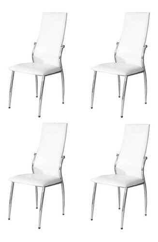 Silla Viena Cuero Sintetico Pack 4 Unid