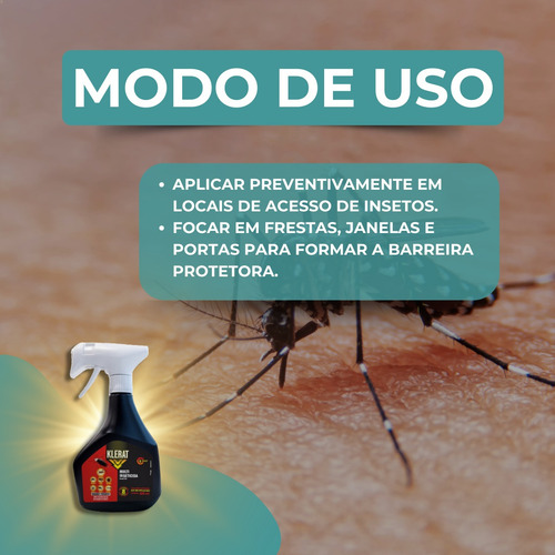 Kit 12 Klerat Inseticida Spray Barata, Carrapato, Escorpião