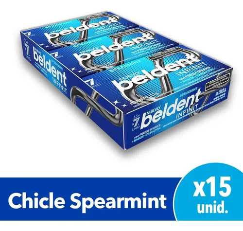 comprar Chicles Beldent Infinit Spearmint 13.3 Gr Caja De 15 Unidades